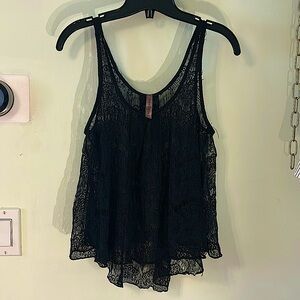 Peppermint Brand Lace Tank in Black